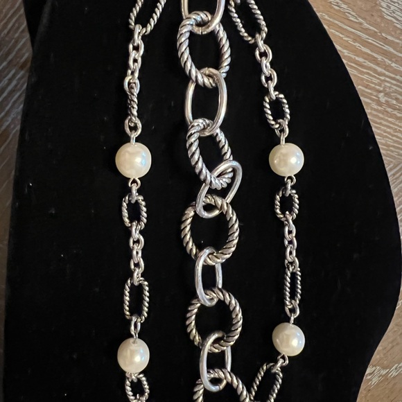 Premier Designs “Bellissimo” Antique Silver-Tone Bracelet with Pearls - Picture 6 of 6